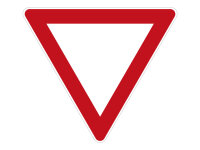 Verkehrszeichen 205 – Vorfahrt gewähren!