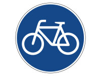 Verkehrszeichen 237 – Sonderweg Radfahrer