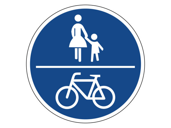 Verkehrszeichen 240 – Gemeinsamer Fuß- und Radweg