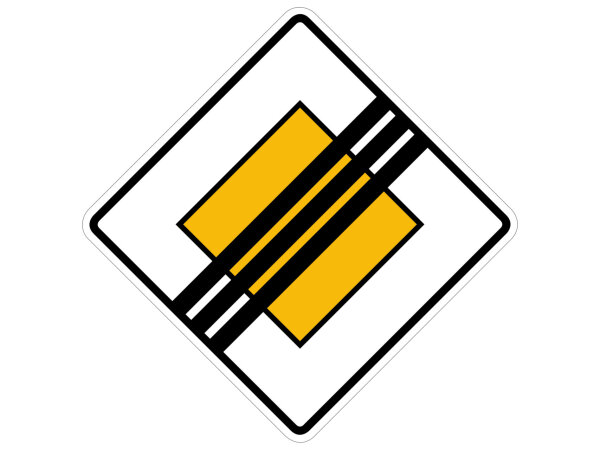Verkehrszeichen 307 – Ende der Vorfahrtstraße