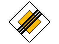 Verkehrszeichen 307 – Ende der Vorfahrtstraße