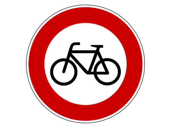 Verkehrszeichen 254 – Verbot für Radverkehr