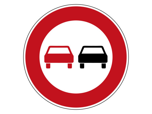 Verkehrszeichen 276 – Überholverbot für Kraftfahrzeuge aller Art