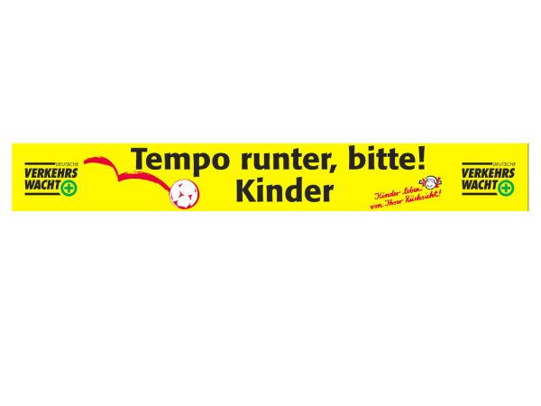 Spannband – Tempo runter, bitte! Kinder
